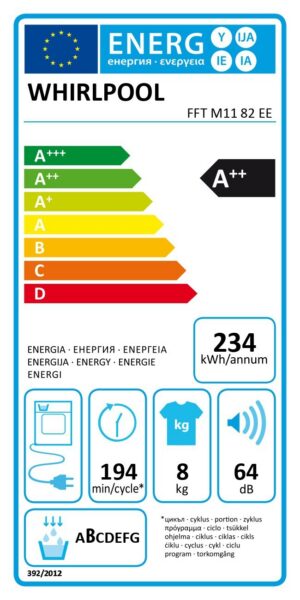 Kodumasinad | Pesukuivati Whirlpool FFTM1182EE | Tehnomaan