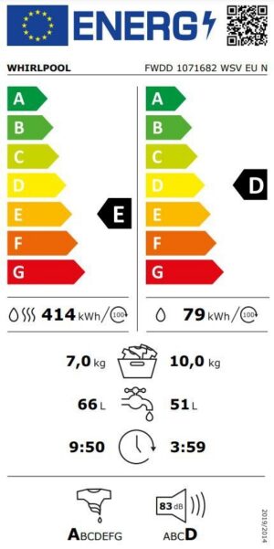 Kodumasinad | Kuivatiga pesumasin Whirlpool FWDD1071682WSVEU | Tehnomaan