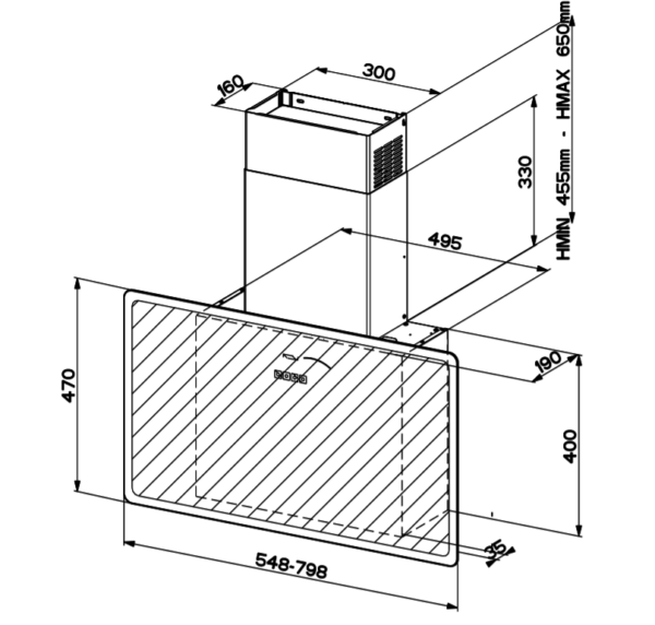Kodumasinad | Õhupuhastaja Faber Glam Fit 80 valge | Tehnomaan