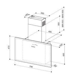 Kodumasinad | Õhupuhastaja Faber Glam Fit Zero Drip Plus must | Tehnomaan
