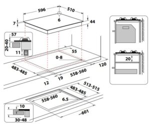 Kodumasinad | Gaasiplaat Hotpoint HAGS61FBK | Tehnomaan