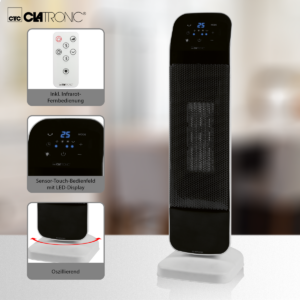 Kodumasinad | Keraamiline soojapuhur Clatronic HL3763, must | Tehnomaan