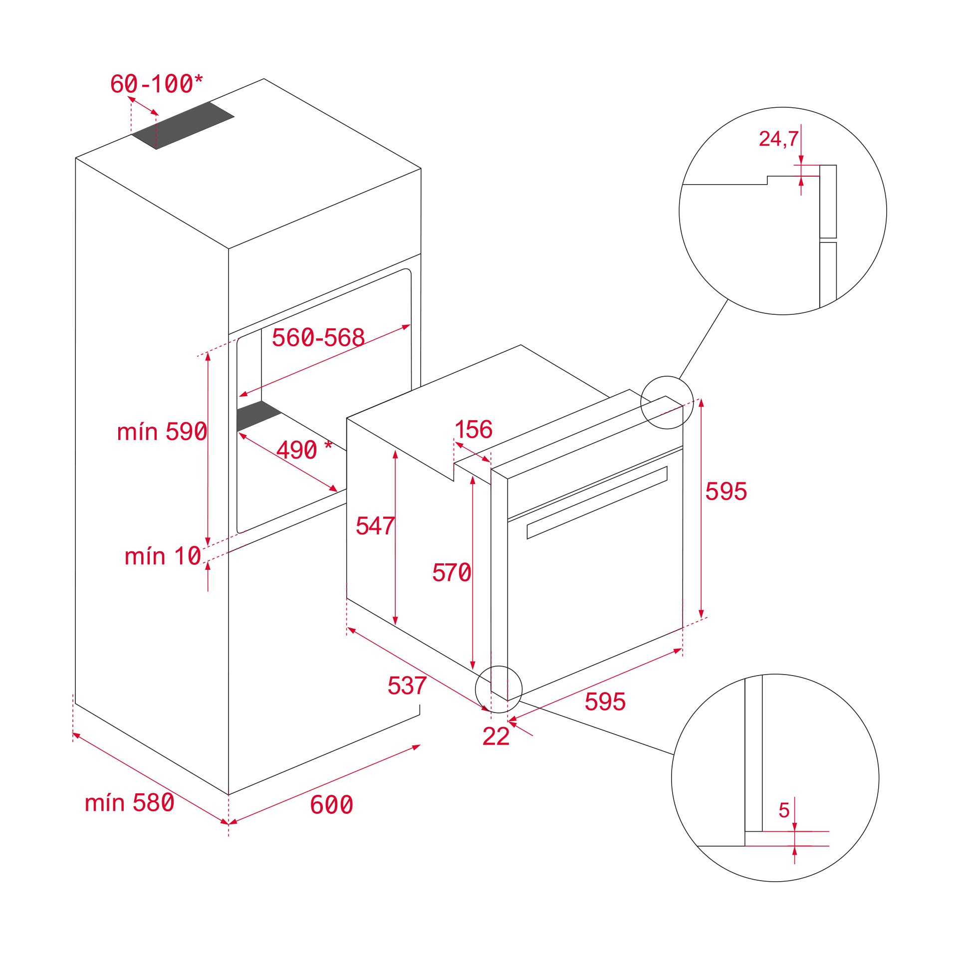 Kodumasinad | Integreeritav ahi Teka HLB 8416 AirFry must | Tehnomaan