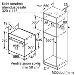 Kodumasinad | Kombineeritud ahi mikrolaineahjuga Bosch HMG8764C7 | Tehnomaan