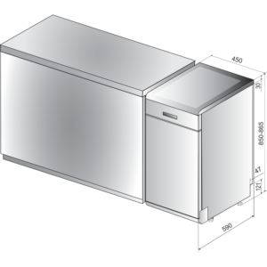 Kodumasinad | Nõudepesumasin Hotpoint-Ariston HSFO3T223WCX | Tehnomaan