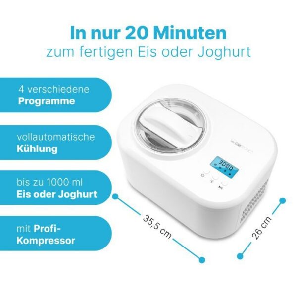 Kodumasinad | Jäätise- ja jogurtivalmistaja Clatronic ICM3799W | Tehnomaan
