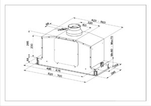 Kodumasinad | Õhupuhastaja Faber In-Light inox 52 cm | Tehnomaan
