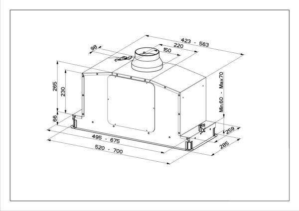 Kodumasinad | Õhupuhastaja Faber In-Light inox 52 cm | Tehnomaan