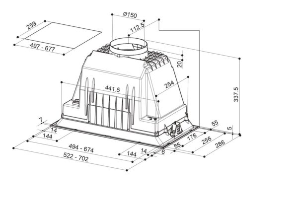 Kodumasinad | Õhupuhastaja Faber Inka Plus HCS BK A52 | Tehnomaan