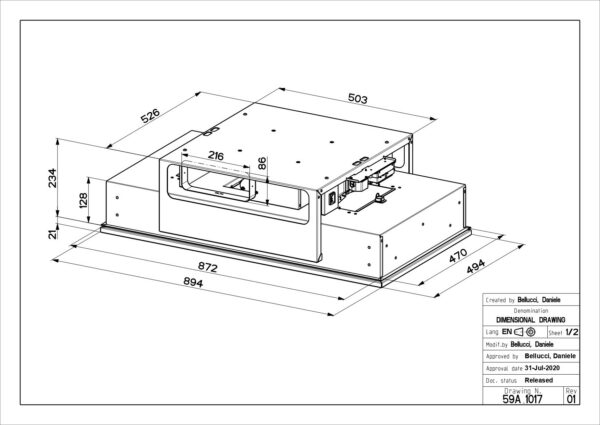 Kodumasinad | Õhupuhastaja Faber Inside Up inox | Tehnomaan