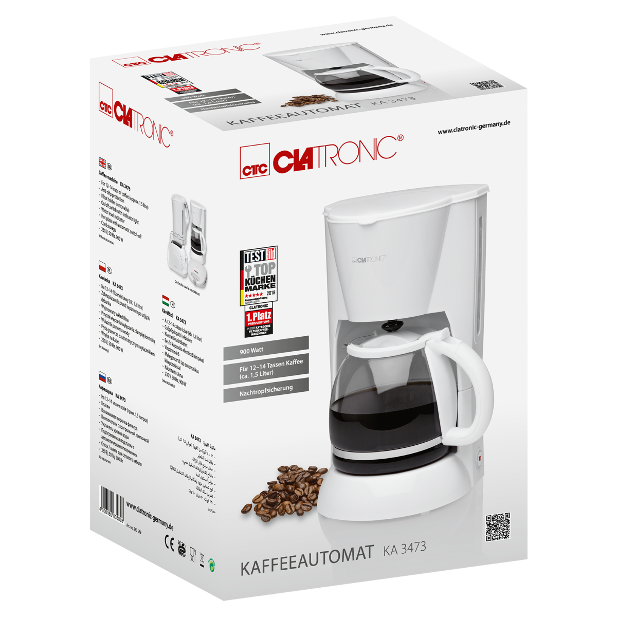 Kodumasinad | Kohvimasin Clatronic KA3473W | Tehnomaan