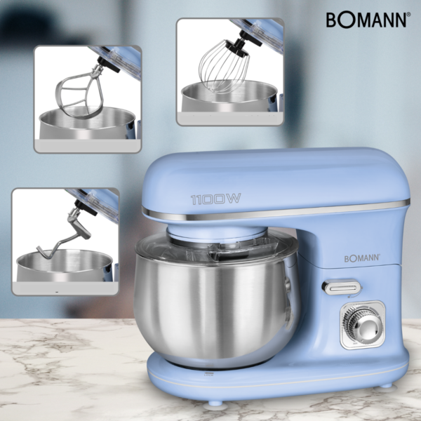 Kodumasinad | Multifunktsionaalne mikser 5 L Bomann KM6030CBBL, sinine | Tehnomaan