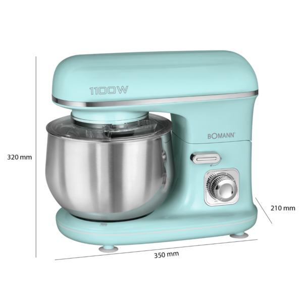 Kodumasinad | Multifunktsionaalne mikser 5 L Bomann KM6030CBM mündiroheline | Tehnomaan