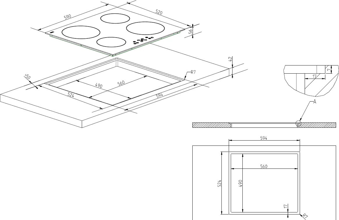 Kodumasinad | Induktsioonplaat Kluge KPI6010B | Tehnomaan