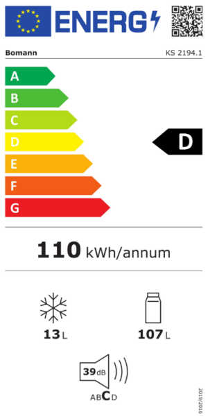 Kodumasinad | Külmik Bomann KS21941W | Tehnomaan