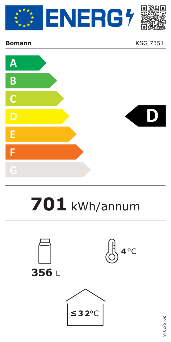 Kodumasinad | Klaasuksega külmik Bomann KSG7351B | Tehnomaan