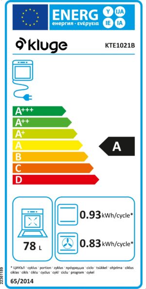 Kodumasinad | Integreeritav ahi Kluge KTE1021B | Tehnomaan