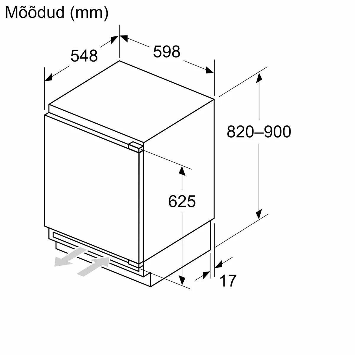 Kodumasinad | Integreeritav külmik Bosch KUL22ADD0 | Tehnomaan