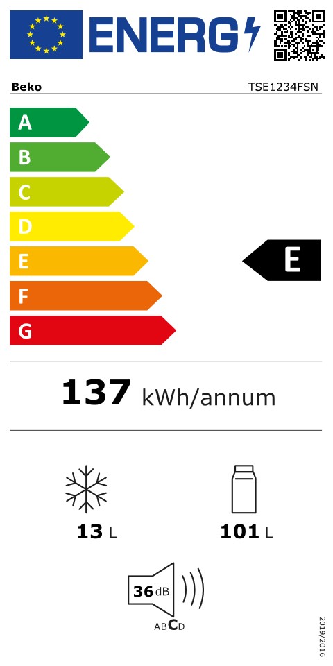 Külmik Beko TSE1234FSN – pilt 4