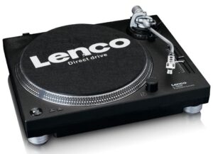 Kodumasinad | Vinüülplaadimängija eelvõimendi ja otseveomootoriga Lenco L3809BK | Tehnomaan