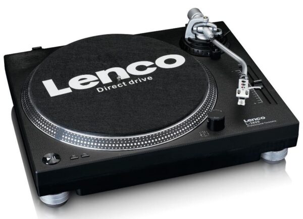 Kodumasinad | Vinüülplaadimängija eelvõimendi ja otseveomootoriga Lenco L3809BK | Tehnomaan