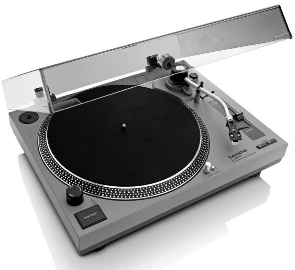 Kodumasinad | Vinüülplaadimängija eelvõimendi ja otseveomootoriga Lenco L3810GY, hall | Tehnomaan