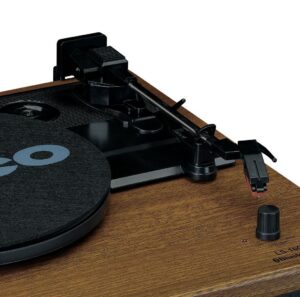 Kodumasinad | Vinüülplaadimängija 2 kõlari ja BT ühendusega Lenco LS100WD, puit | Tehnomaan