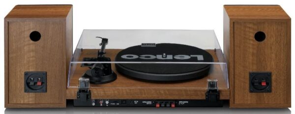 Kodumasinad | Vinüülplaadimängija väliste kõlarite ja BT ühendusega Lenco LS480WD, puit | Tehnomaan