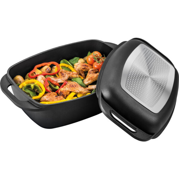 Kodumasinad | Haudepott kaanega-grillpann Double 9l/3l Lamart LT1105 | Tehnomaan