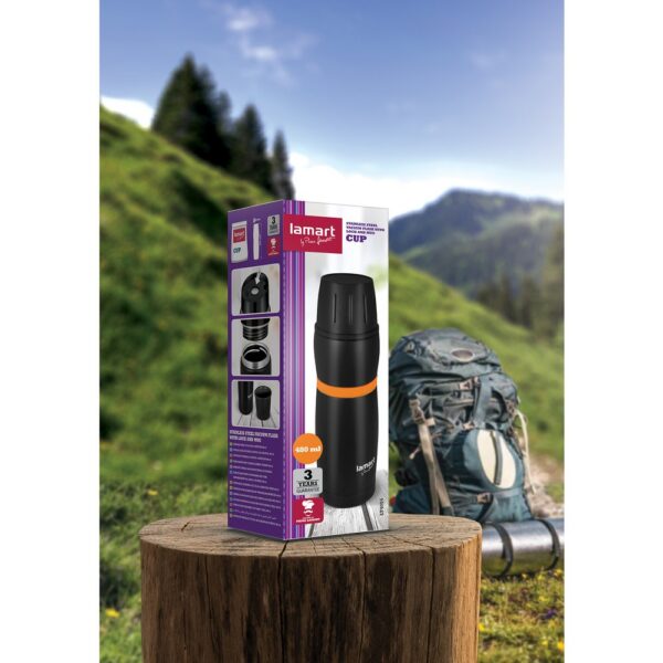 Kodumasinad | Termos 480ml Cup Lamart LT4054, must | Tehnomaan