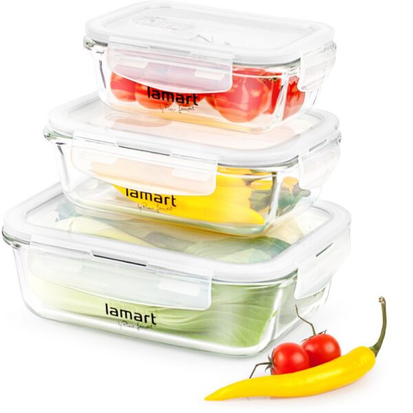 Kodumasinad | Klaasist säilituskarpide komplekt 3tk Lamart LT6011 | Tehnomaan