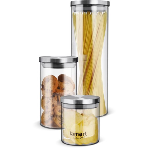 Kodumasinad | Klaasist säilituspurkide komplekt 3tk Lamart LT6025 | Tehnomaan