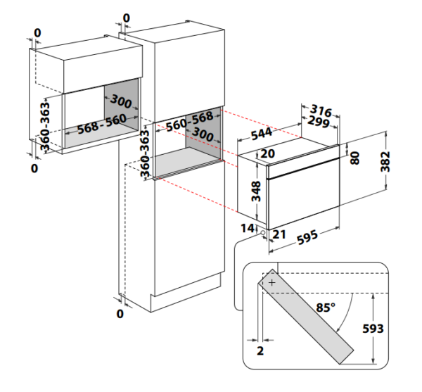 Kodumasinad | Integreeritav mikrolaineahi Whirlpool MBNA900X | Tehnomaan