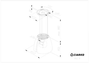 Kodumasinad | Õhupuhastaja Ciarko Design Miss Isola must | Tehnomaan