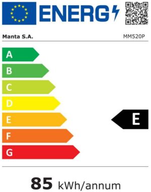 Kodumasinad | Külmik Manta MM520PS, inox/ must | Tehnomaan