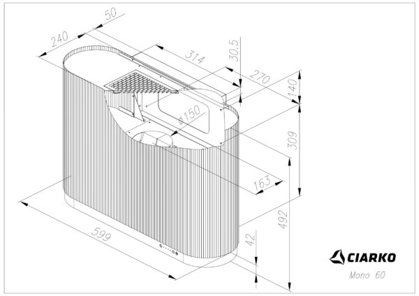 Kodumasinad | Õhupuhastaja Ciarko Design Mono 60 SmartLink must | Tehnomaan