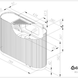 Õhupuhastaja Ciarko Design Mono 80 SmartLink roheline - Image 4
