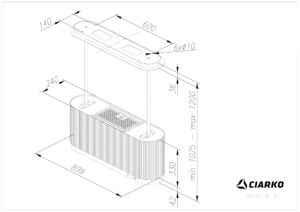 Kodumasinad | Õhupuhastaja Ciarko Design Mono Isola ecru | Tehnomaan