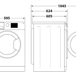 Kodumasinad | Kuivatiga pesumasin Hotpoint-Ariston NDD11725DAEE | Tehnomaan