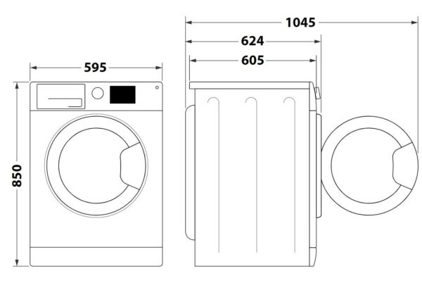 Kodumasinad | Kuivatiga pesumasin Hotpoint-Ariston NDD11725DAEE | Tehnomaan