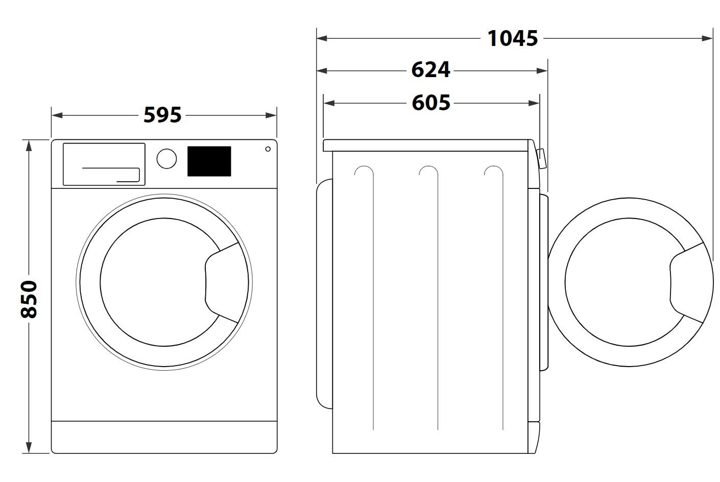 Kodumasinad | Kuivatiga pesumasin Hotpoint-Ariston NDD11725DAEE | Tehnomaan