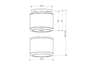 Kodumasinad | Õhupuhastaja Faber Odette Plus must | Tehnomaan