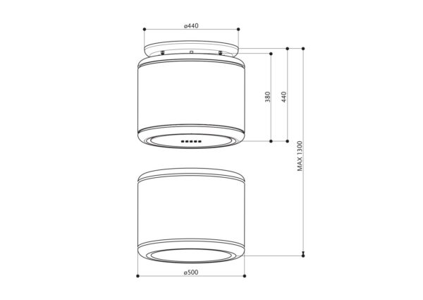 Kodumasinad | Õhupuhastaja Faber Odette Plus must | Tehnomaan