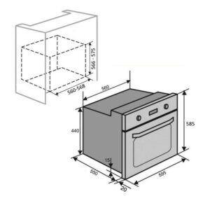 Kodumasinad | Integreeritav ahi Schlosser OE615WH | Tehnomaan