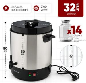 Kodumasinad | Pastöriseerija-joogimahuti 32L ProfiCook PCEKA1283 | Tehnomaan