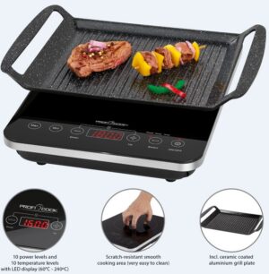 Kodumasinad | Lauapliit induktsioon ProfiCook PCITG1130, 1 tsooniga grillimispanniga | Tehnomaan