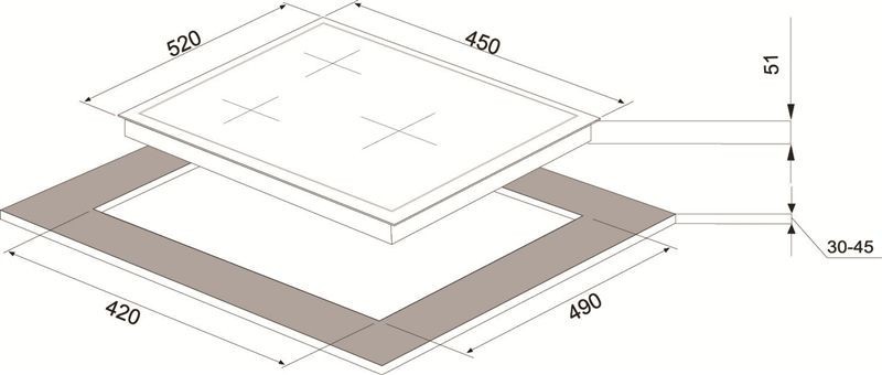 Kodumasinad | Gaasiplaat Schlosser PGH452SFFD liivakarva | Tehnomaan