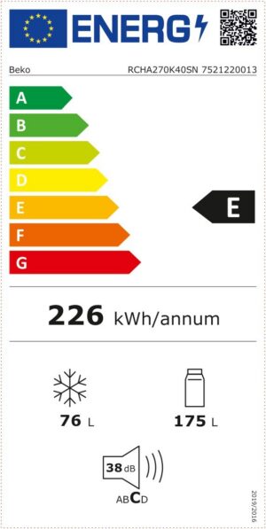 Kodumasinad | Külmik Beko RCHA270K40SN | Tehnomaan