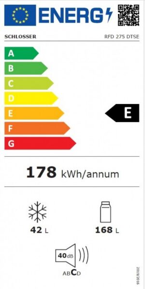 Kodumasinad | Külmik Schlosser RFD275DTSE | Tehnomaan