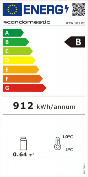Kodumasinad | Lauapealne vitriinkülmik Scandomestic RTW101BE | Tehnomaan